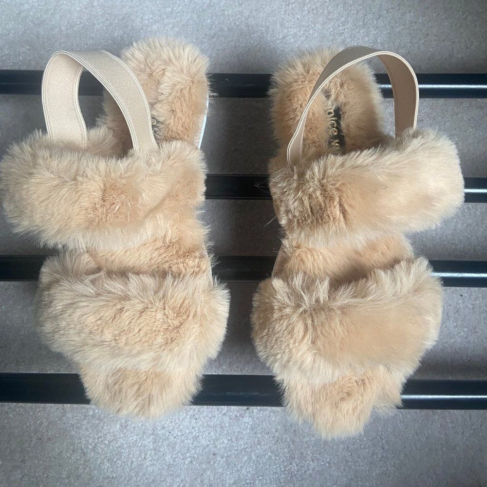 DOLCE VITA Women Pochy Slingback Plush Slippers - NEW NWOB